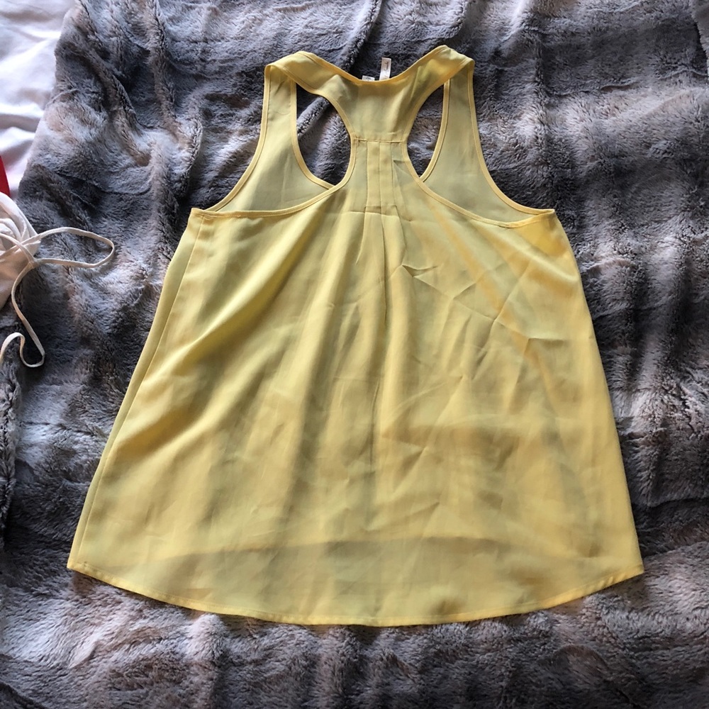 Yellow Racerback Tank - Picture 2 of 2